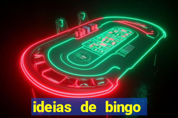 ideias de bingo para o natal